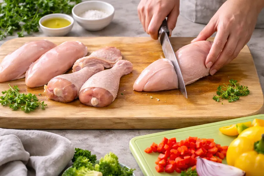 Foto 2 Cómo evitar la contaminación cruzada al manipular pollo