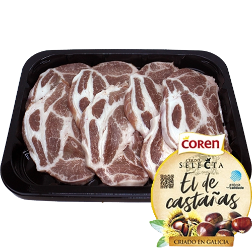 34-Magra de cuello de cerdo de Castañas-Carnicería Delicies l'Avinguda Terrassa