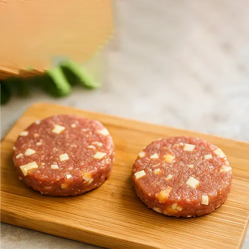 Hamburguesas  de pollo y queso de cabra (2 uni) - Delicies l'Avinguda-Terrassa - 2 Foto