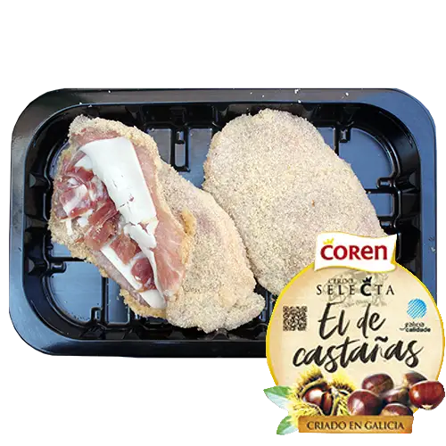 Producto recoendado - Libritos de cerdo castañas con jamón bodega/queso