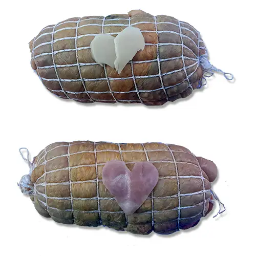 361-Muslos de pollo rellenos de jamón cocido y queso-Carnicería Delicies l'Avinguda Terrassa