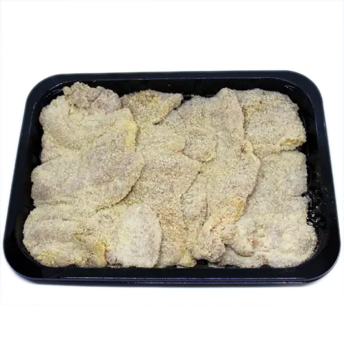 Lote  Muslos de pollo deshuesados y empanados 1/2kg