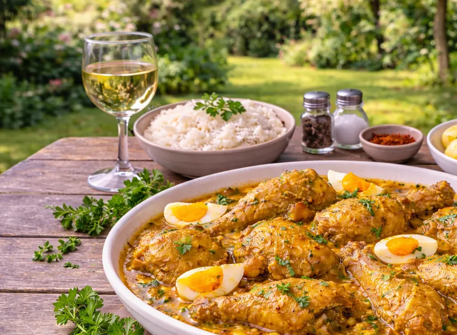 Receta Pollo en pepitoria en olla rápida