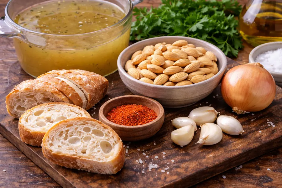 Foto 2 Sopa de almendras y ajo (receta tradicional)