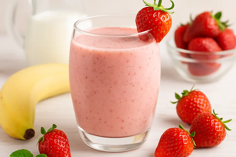 Receta Batido de fresas 