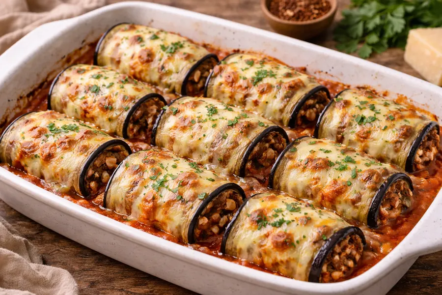 Rollitos de berenjena- Receta 253