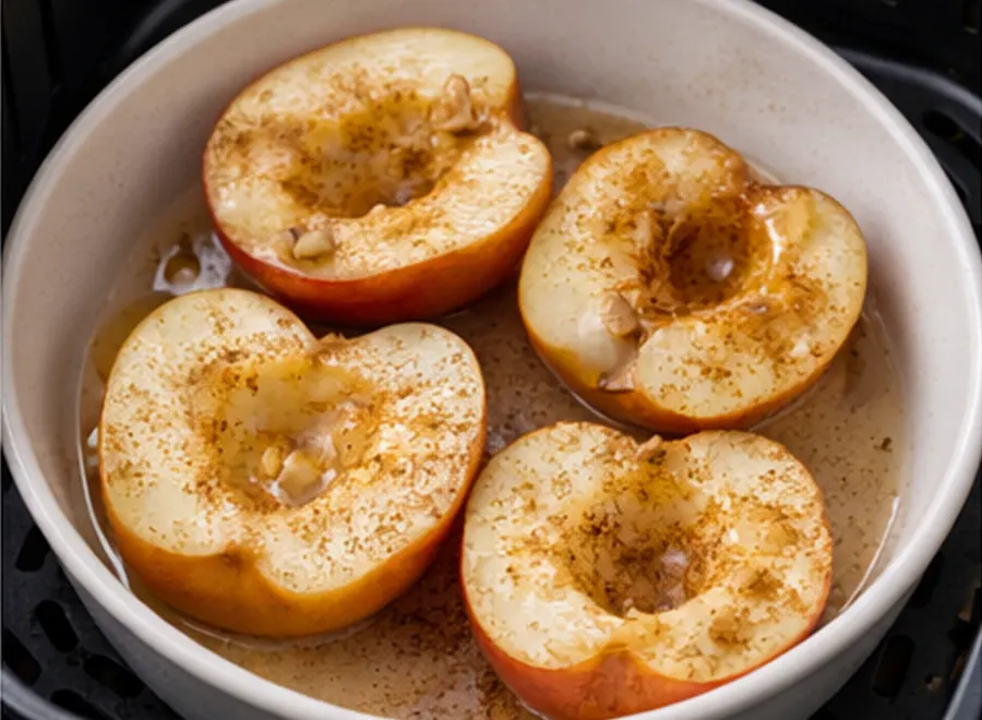 Foto 2 Manzana asada en la freidora de aire