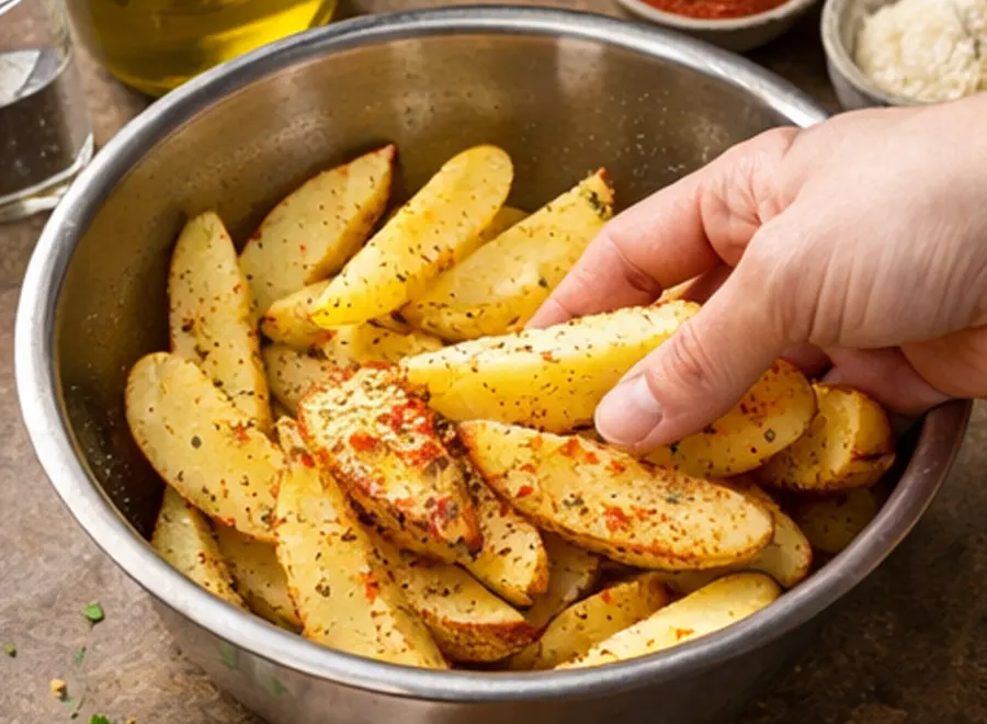 Patatas gajo crujientes en la airflyer- Receta 171