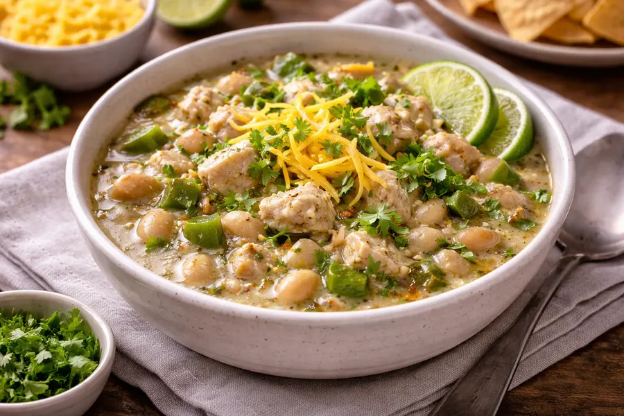 Receta Chili blanco de pollo