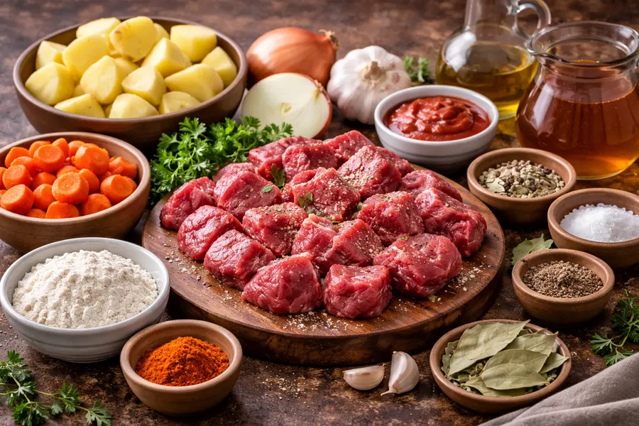 Foto 2 Guiso de ternera con patatas y zanahorias (estilo casero)