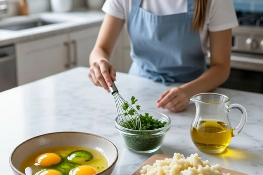 Foto 3 Huevos verdes con bacalao