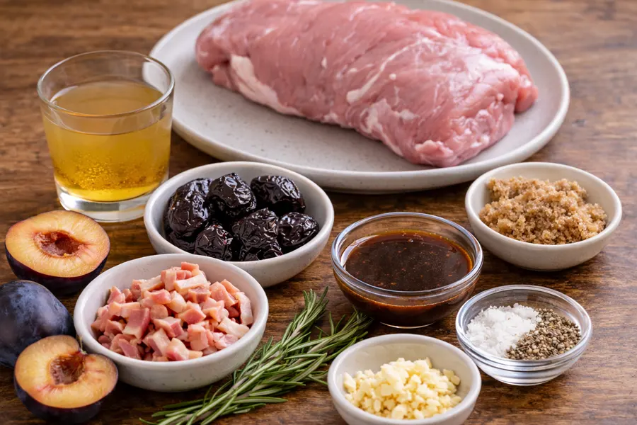 Foto 2 Lomo de Cerdo con salsa de ciruela y tocino