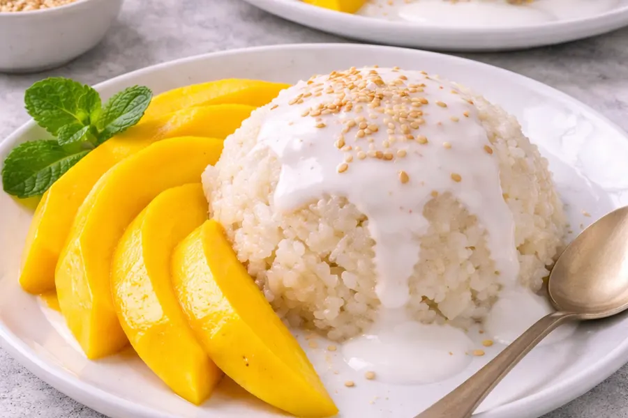 Mango sticky rice (postre tailandés)- Receta 245