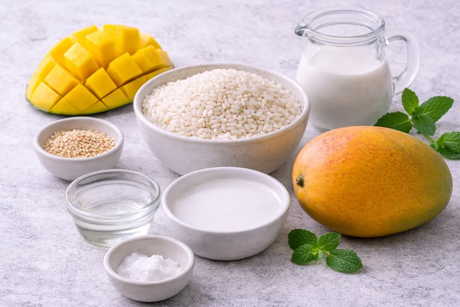 Foto 2 Mango sticky rice (postre tailandés)