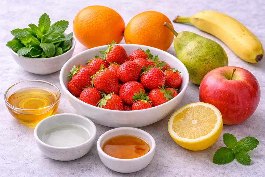 Foto 2 Ensalada de frutas con miel y agua de azahar (estilo marroquí)