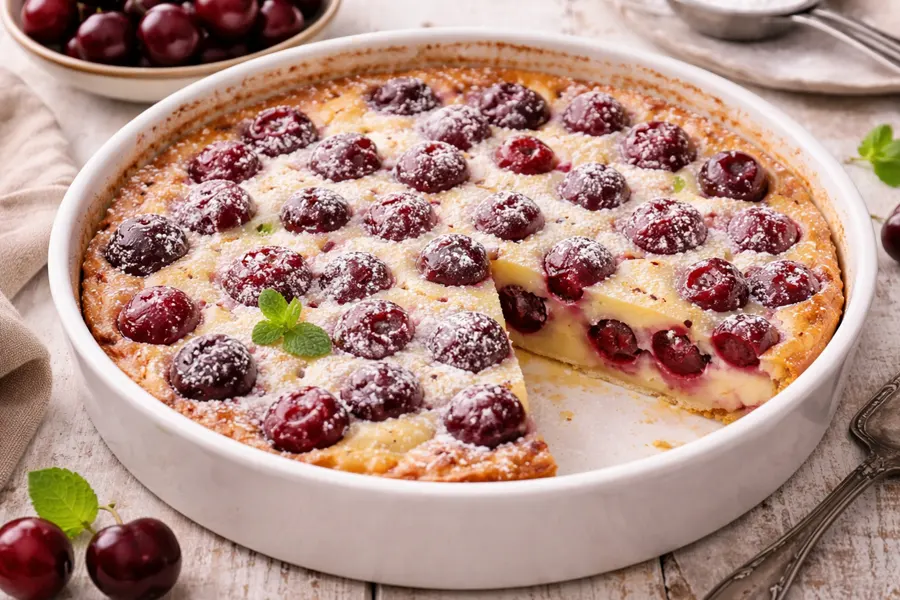 Clafoutis de cerezas (receta tradicional francesa)- Receta 240