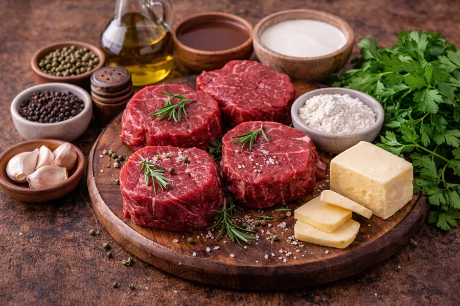 Foto 2 Solomillo de ternera en salsa de pimienta verde