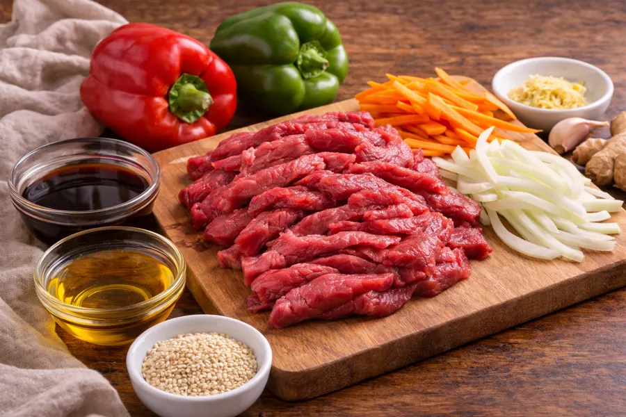 Foto 2 Tiras de ternera estilo wok con verduras: receta rápida y fácil