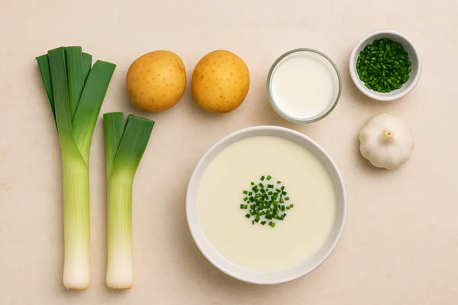 Foto 2 Vichyssoise: crema fría de puerro y patata